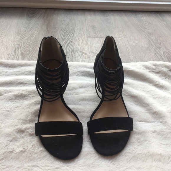 Cathy Jean Shoes - Cathy Jean Black Small Heeled Sandal